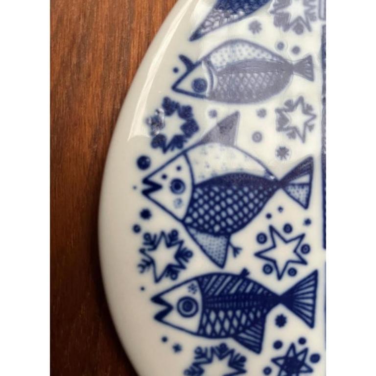 Céramique Assiette murale en porcelaine du milieu du siècle dernier de Porsgrund, Norvège, années 1960 en vente