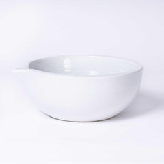 Mid Century Porcelain Shallow Crucible Laboratory Bowl