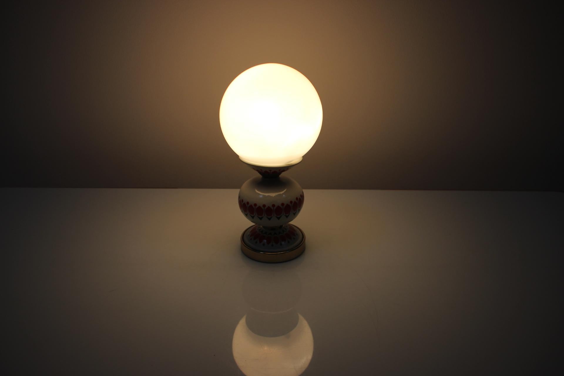 Mid-20th Century Mid-Century Porcelain Table Lamp, 1960's For Sale