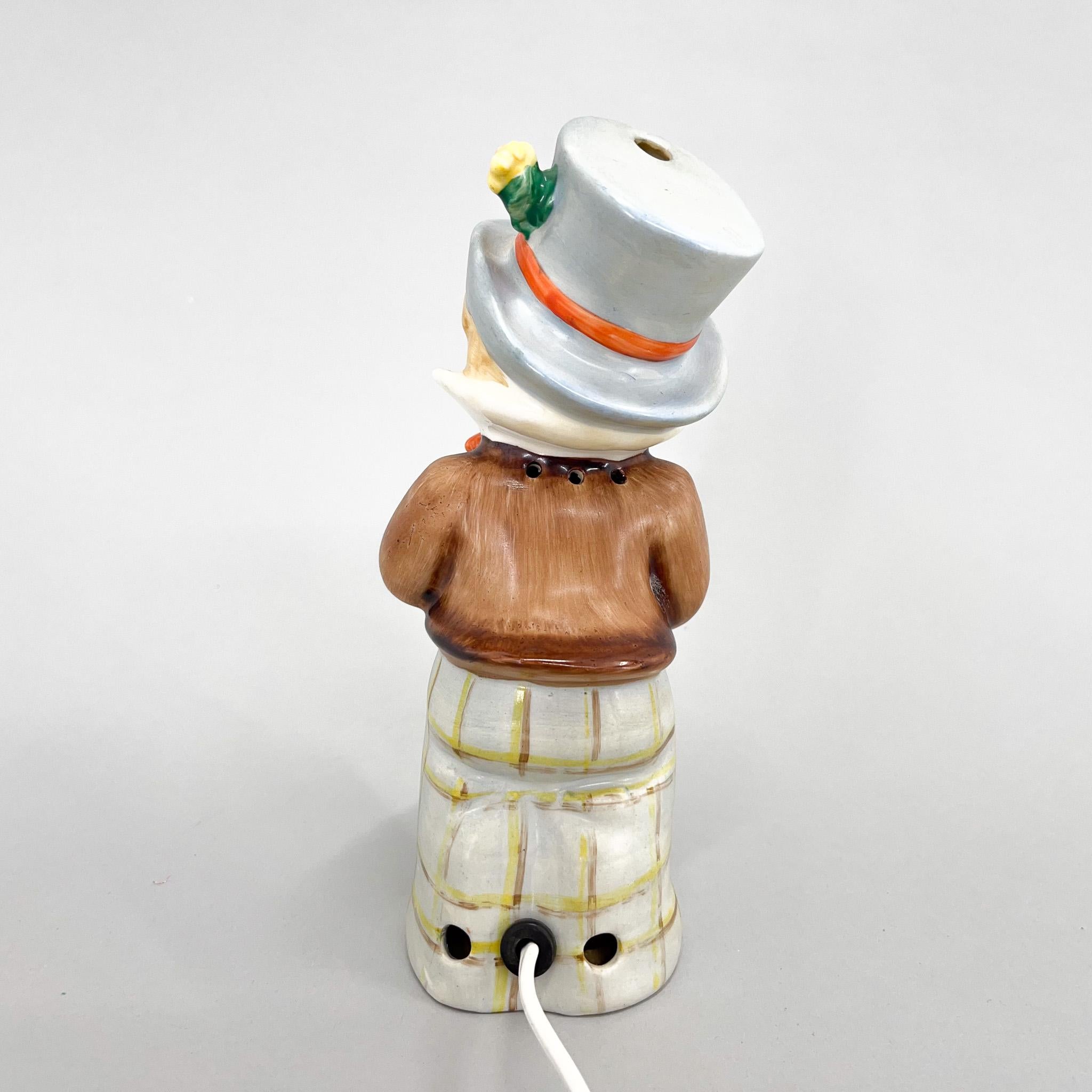 Lámpara de mesa de porcelana de mediados de siglo de Goebel, Alemania, años 60 siglo XX en venta
