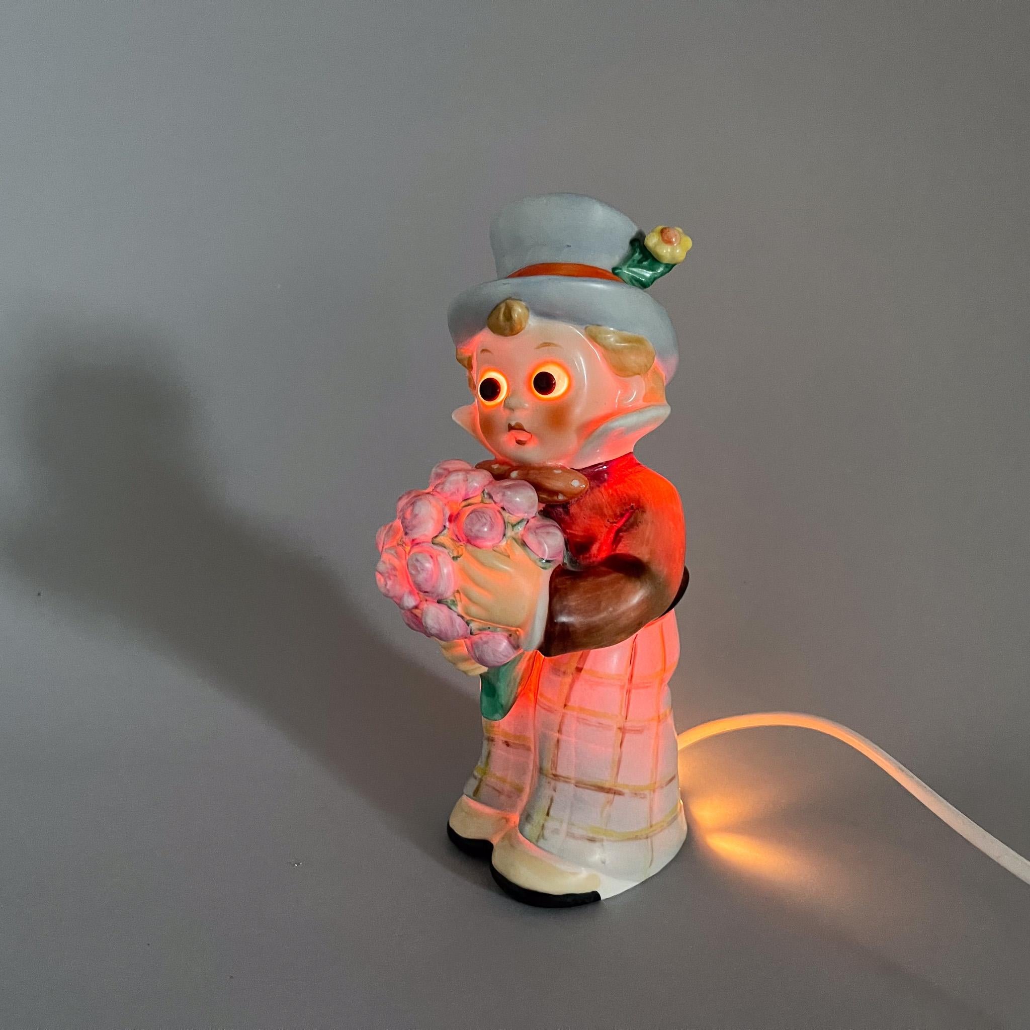 Midcentury Porcelain Table Lamp by Goebel, Germany, 1960s For Sale 1