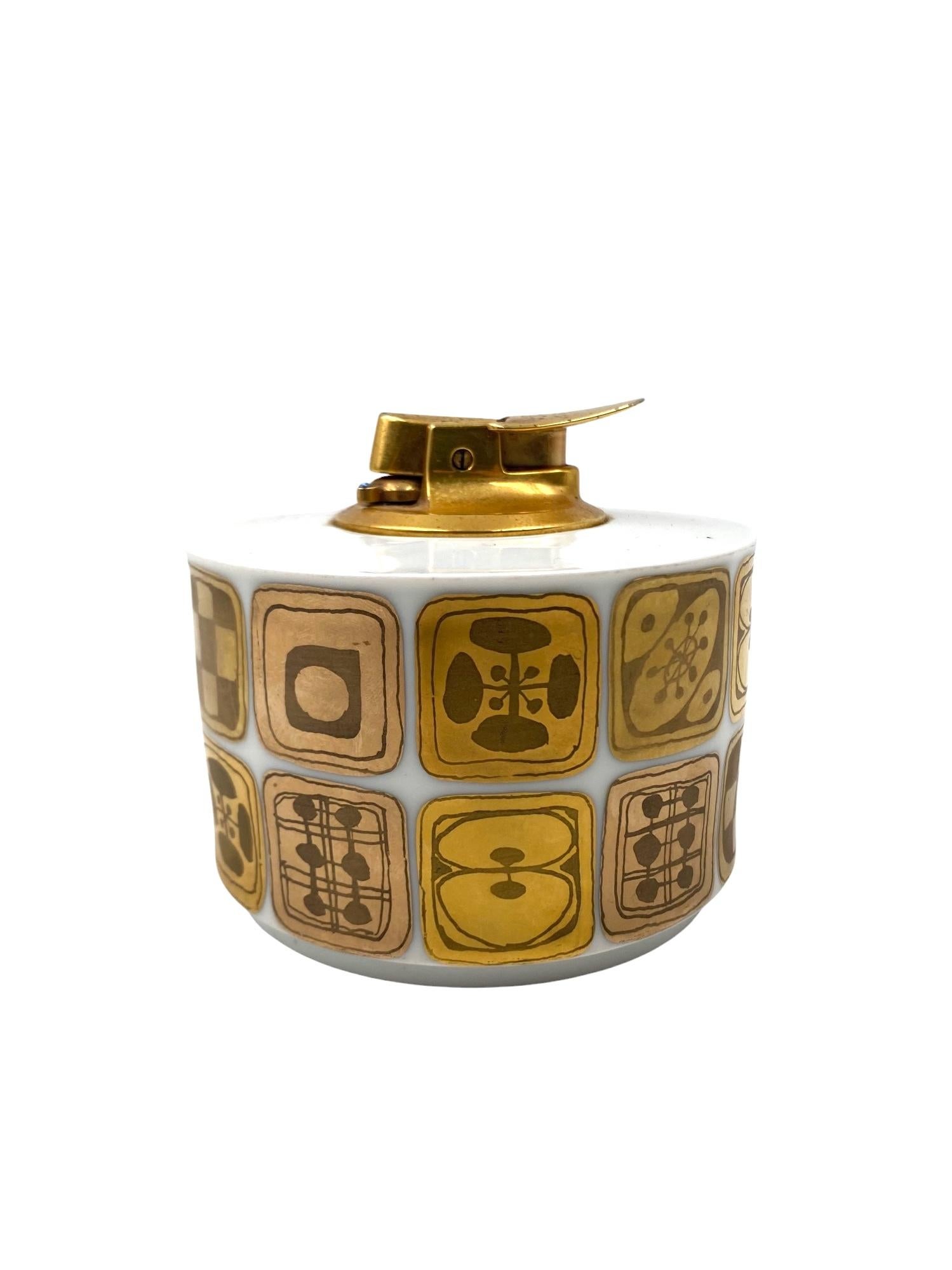 German Mid-century porcelain table lighter, Bjorn Wiinblad for Rosenthal, 1970s For Sale