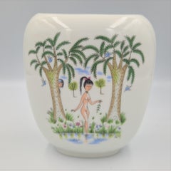 Vase en porcelaine mi-siècle par Raymon Peynet pour Rosenthal, 1950 - 1959