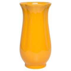Midcentury Porcelain Yellow Mini Vase, Europe, 1960s