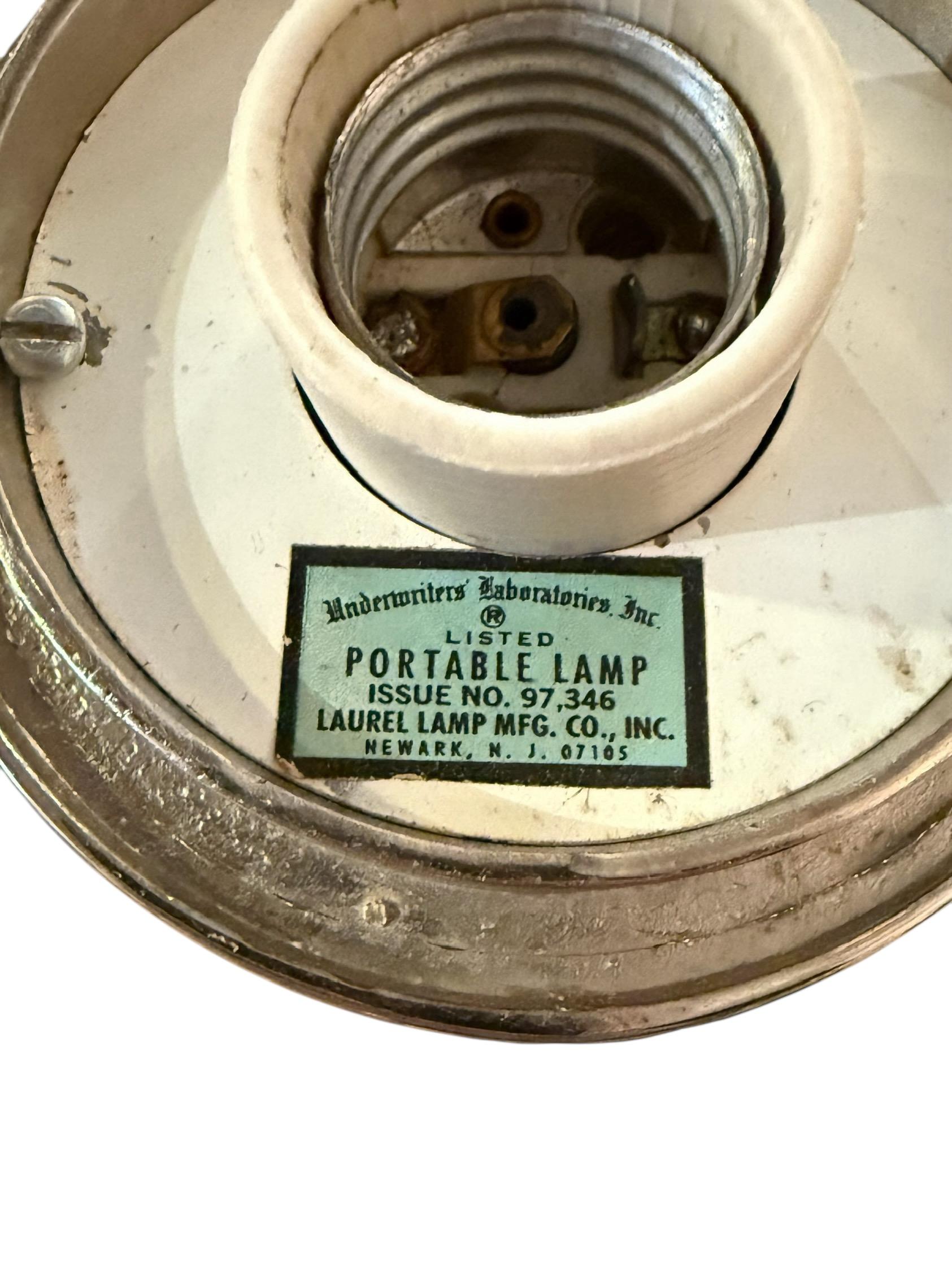 Lampada portatile Mid-Century Laurel In condizioni ottime in vendita a Pasadena, CA