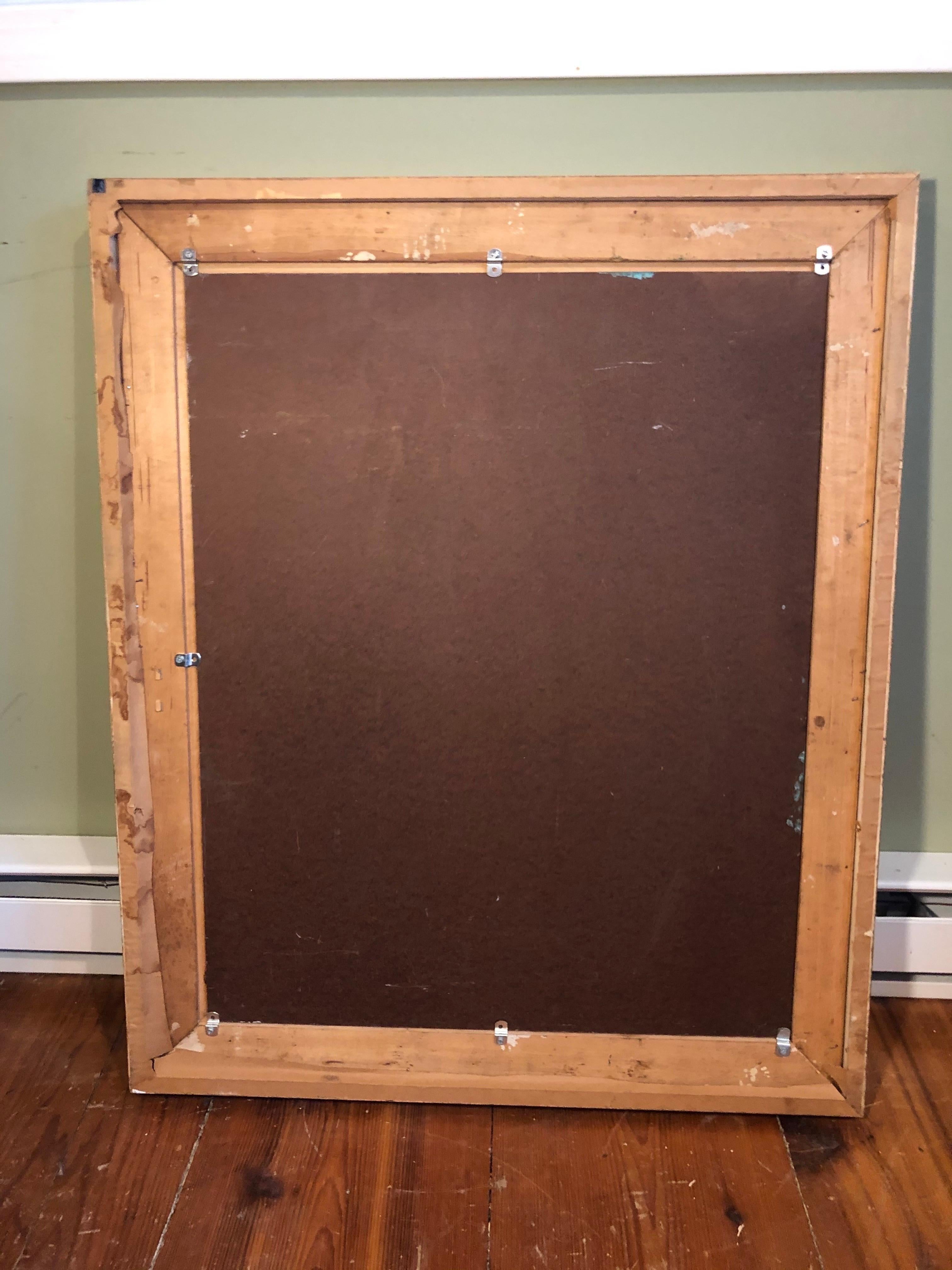 Large Mid Century Portrait of a Girl on Board For Sale 10