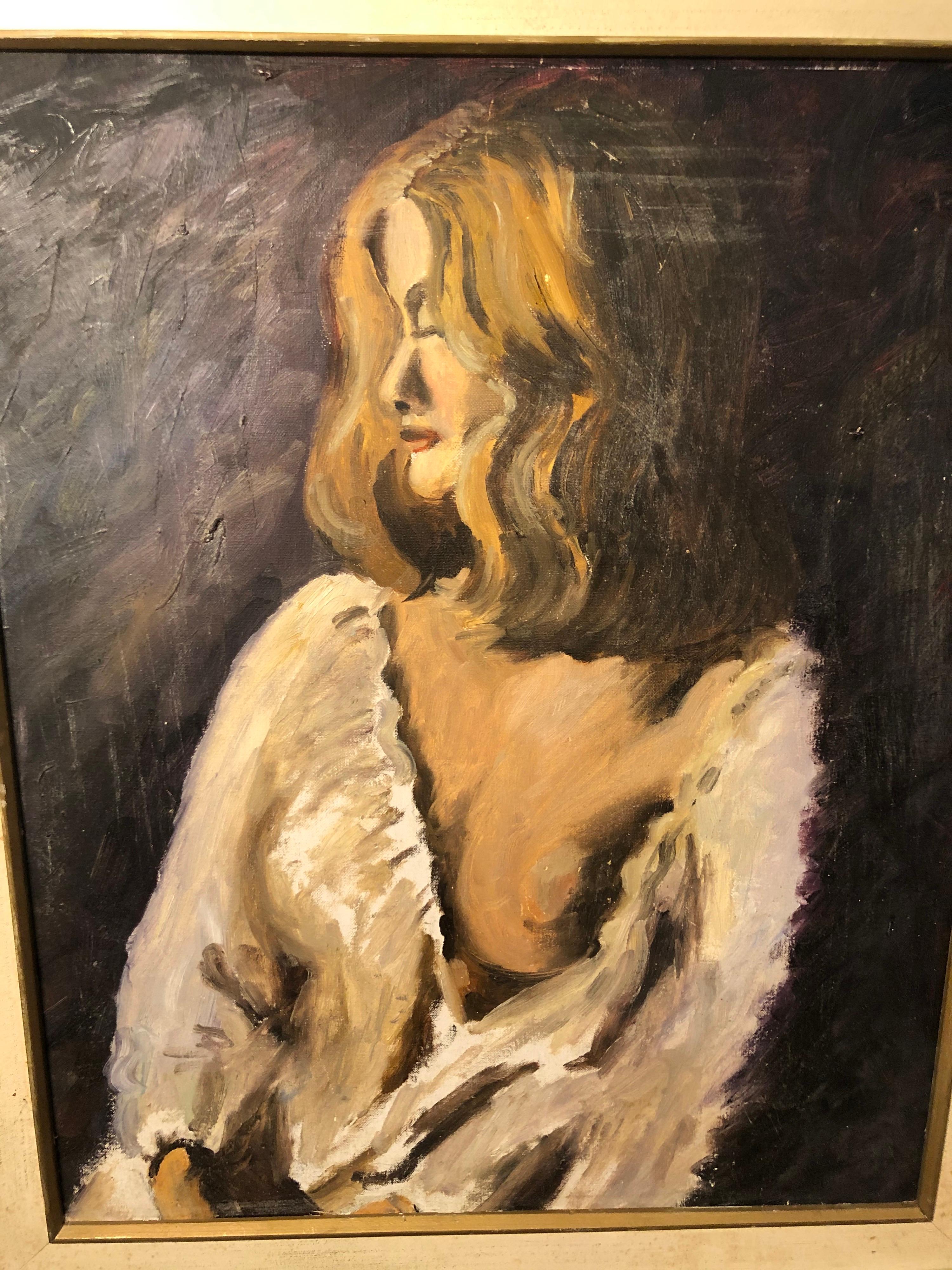 Canvas Mid Century Portrait of a Woman