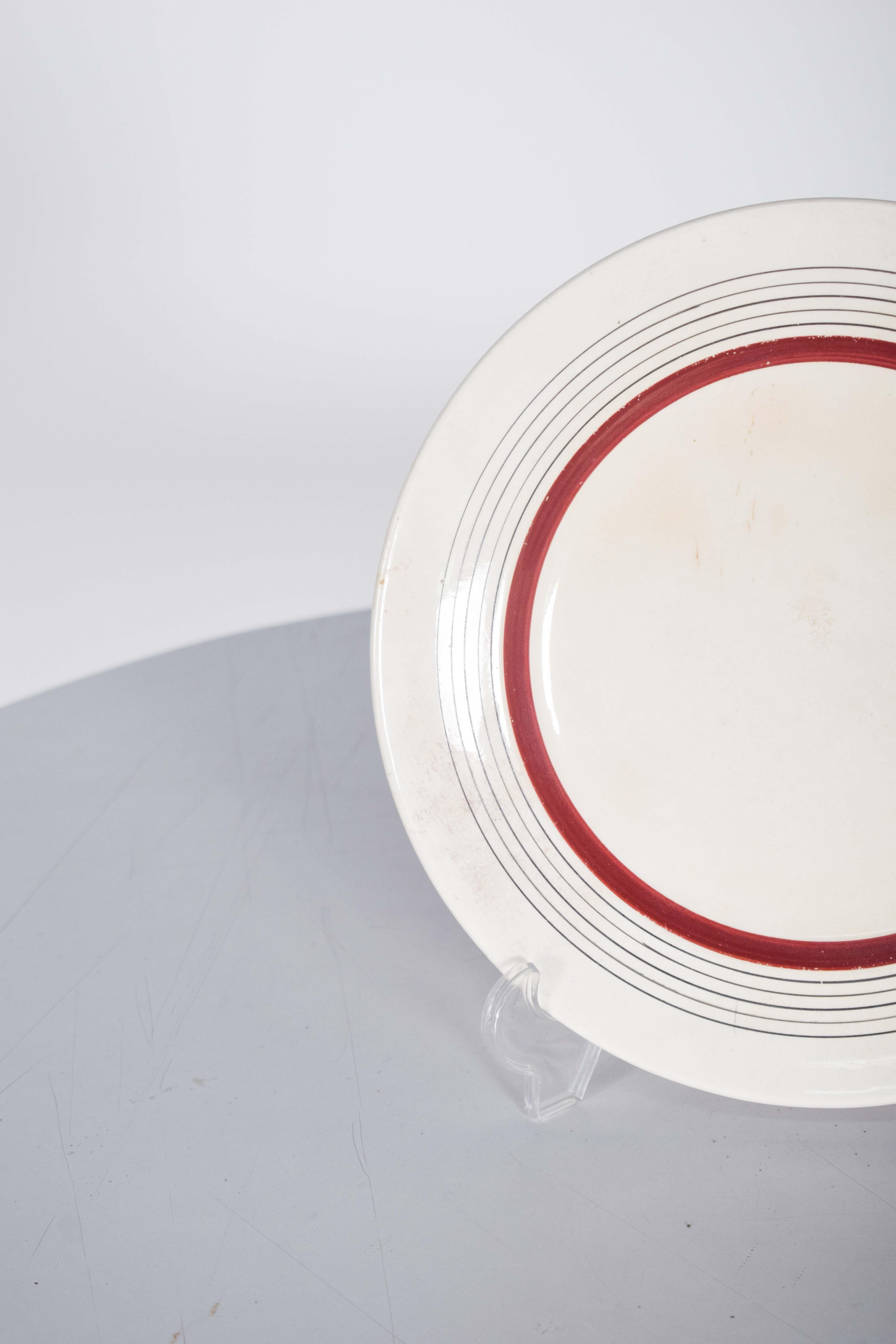 Mid-Century Modern Assiette en céramique portugaise du milieu du siècle, Sacavém en vente