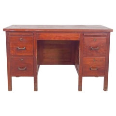 Mid-Century Portuguese Olaio Desk in Wood
