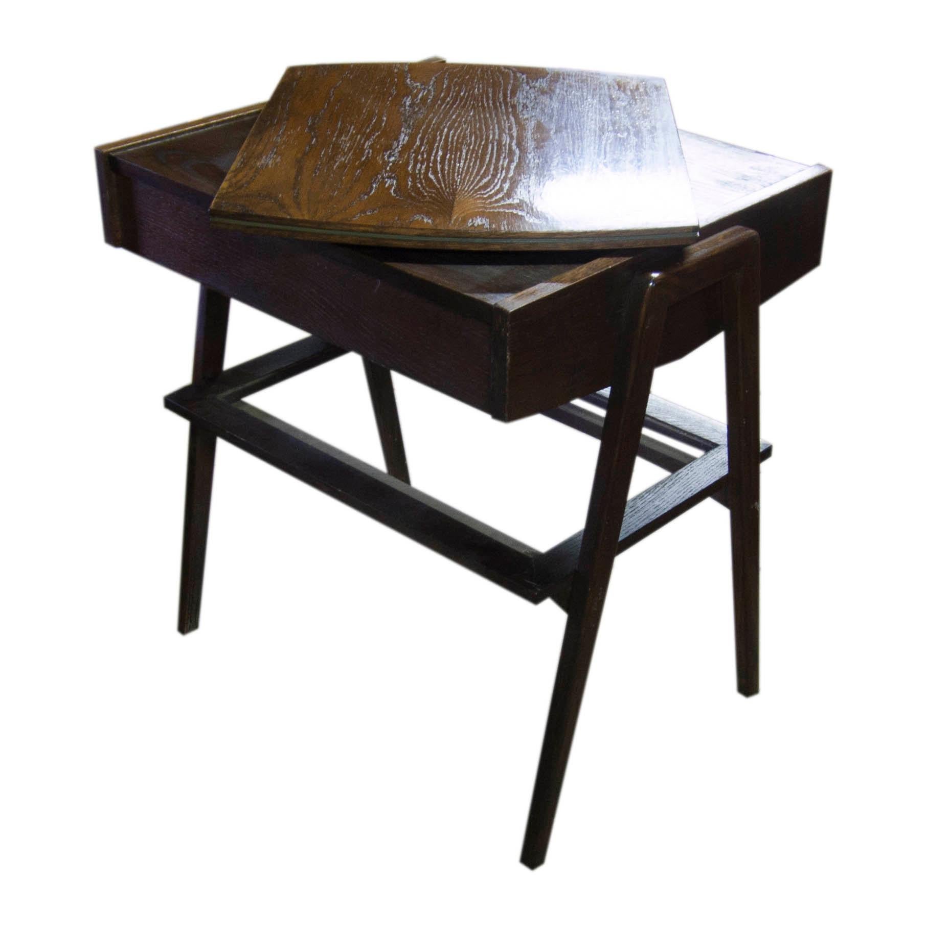 Midcentury Positing Side Table, Europe For Sale 1