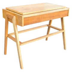Midcentury Positioning Side or TV Table, Czechoslovakia, 1960