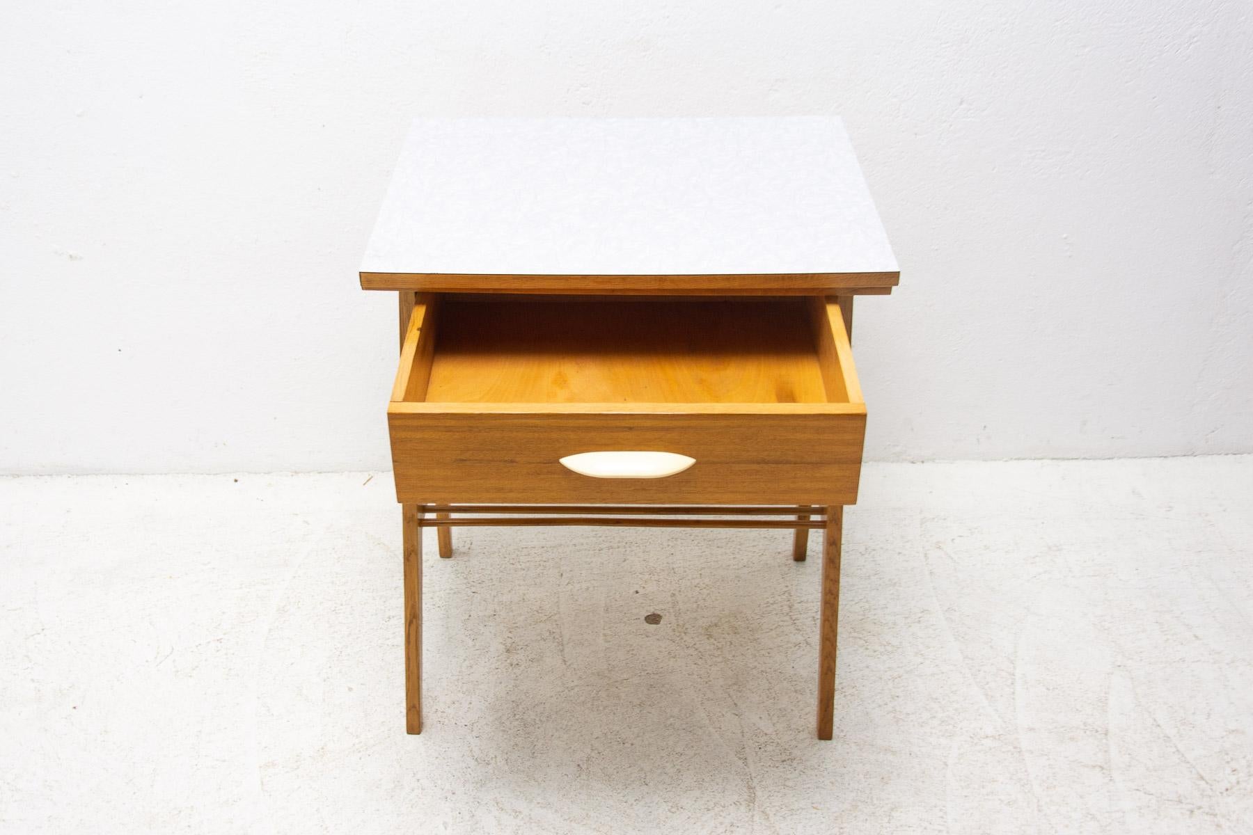 Mid Century Positioning Side or TV Table, Czechoslovakia, 1960´s For Sale 4