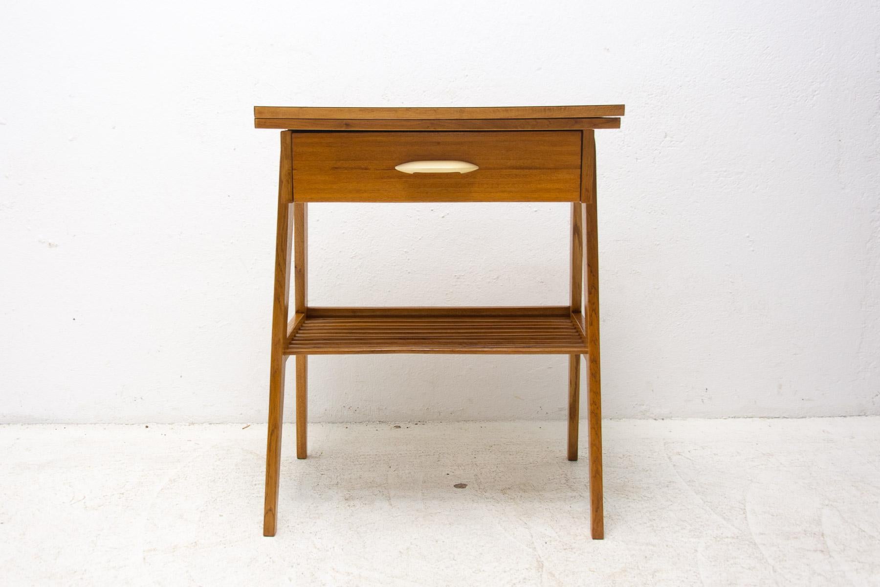 Mid Century Positioning Side or TV Table, Czechoslovakia, 1960´s For Sale 11