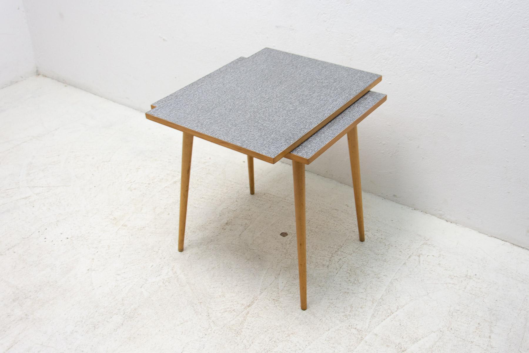 Midcentury Positioning Side Table by Interiér Praha, Czechoslovakia, 1960s For Sale 5