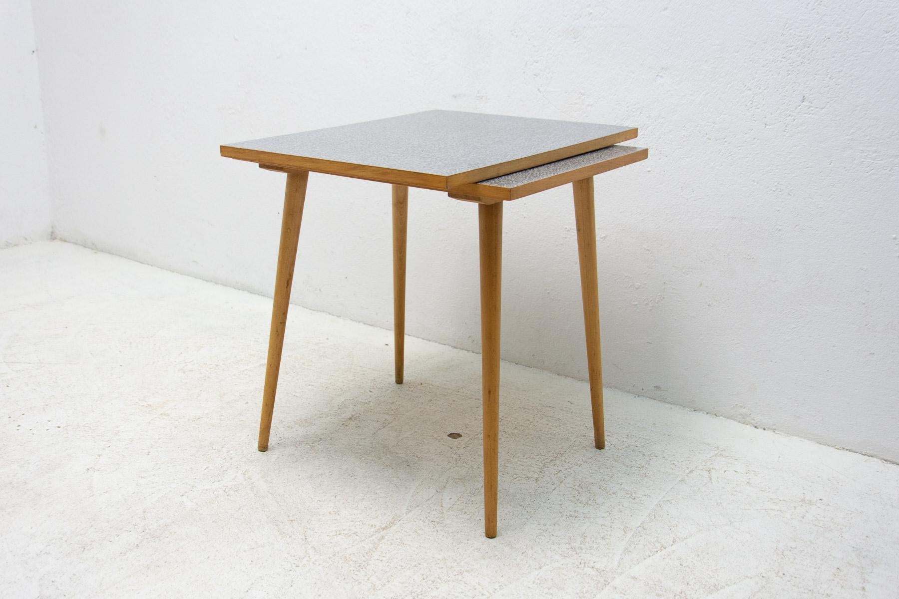 Midcentury Positioning Side Table by Interiér Praha, Czechoslovakia, 1960s For Sale 6