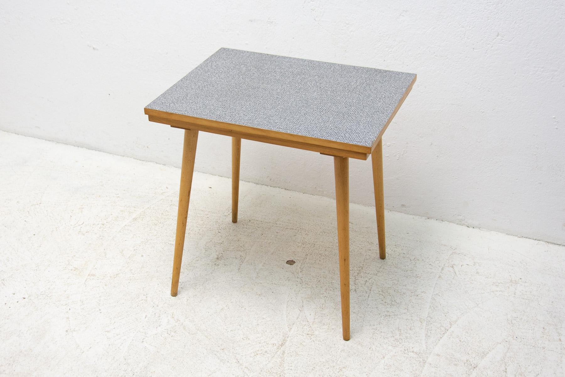 Midcentury Positioning Side Table by Interiér Praha, Czechoslovakia, 1960s For Sale 11