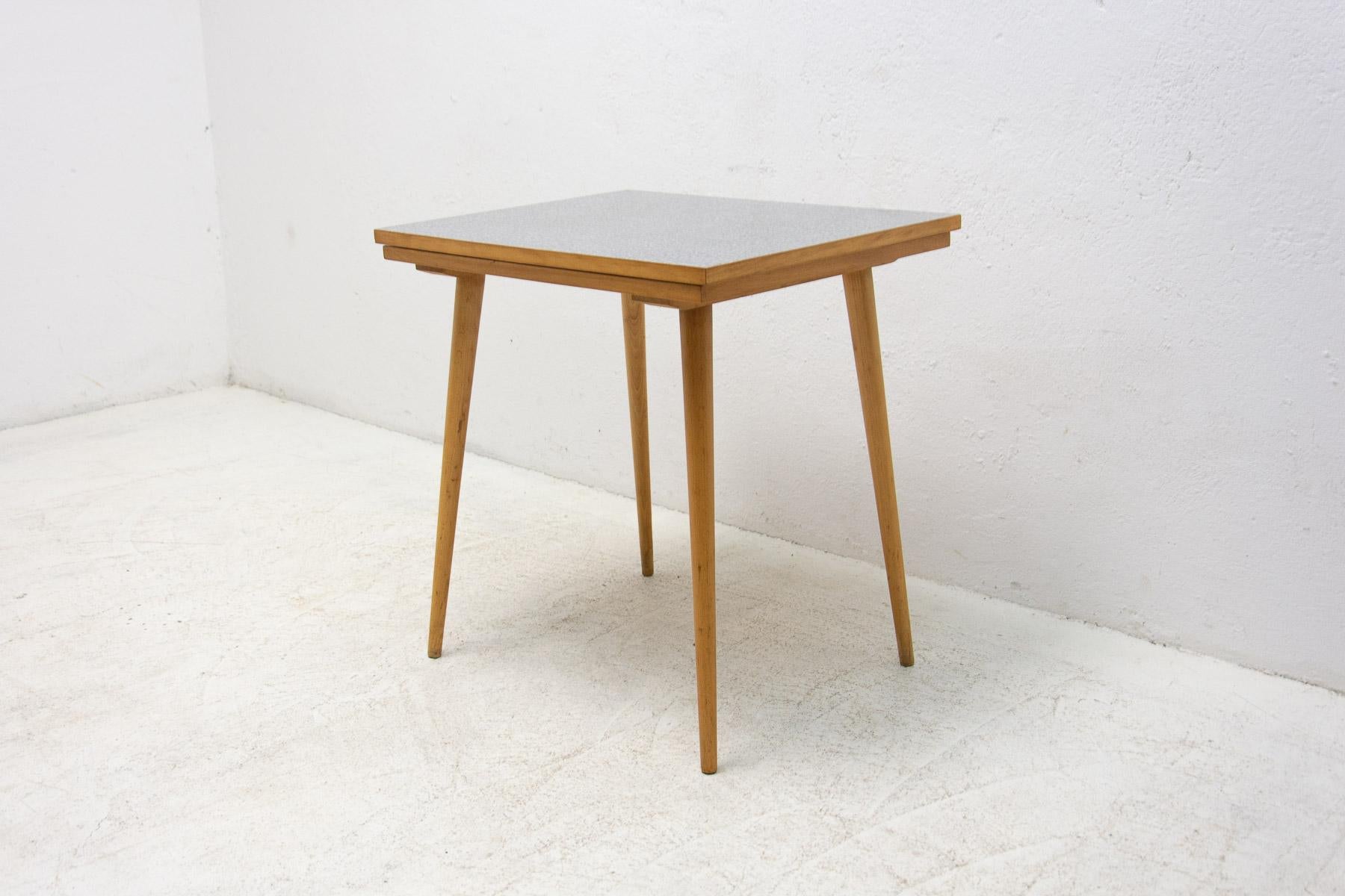 Midcentury Positioning Side Table by Interiér Praha, Czechoslovakia, 1960s In Good Condition For Sale In Prague 8, CZ