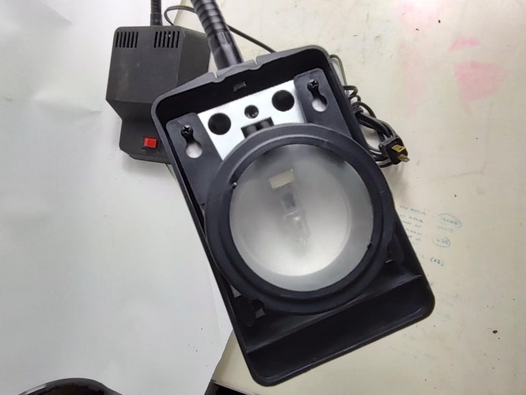 Mid Century Post Modern Gooseneck Fully Flexible Desk Lamp by Electrix ...