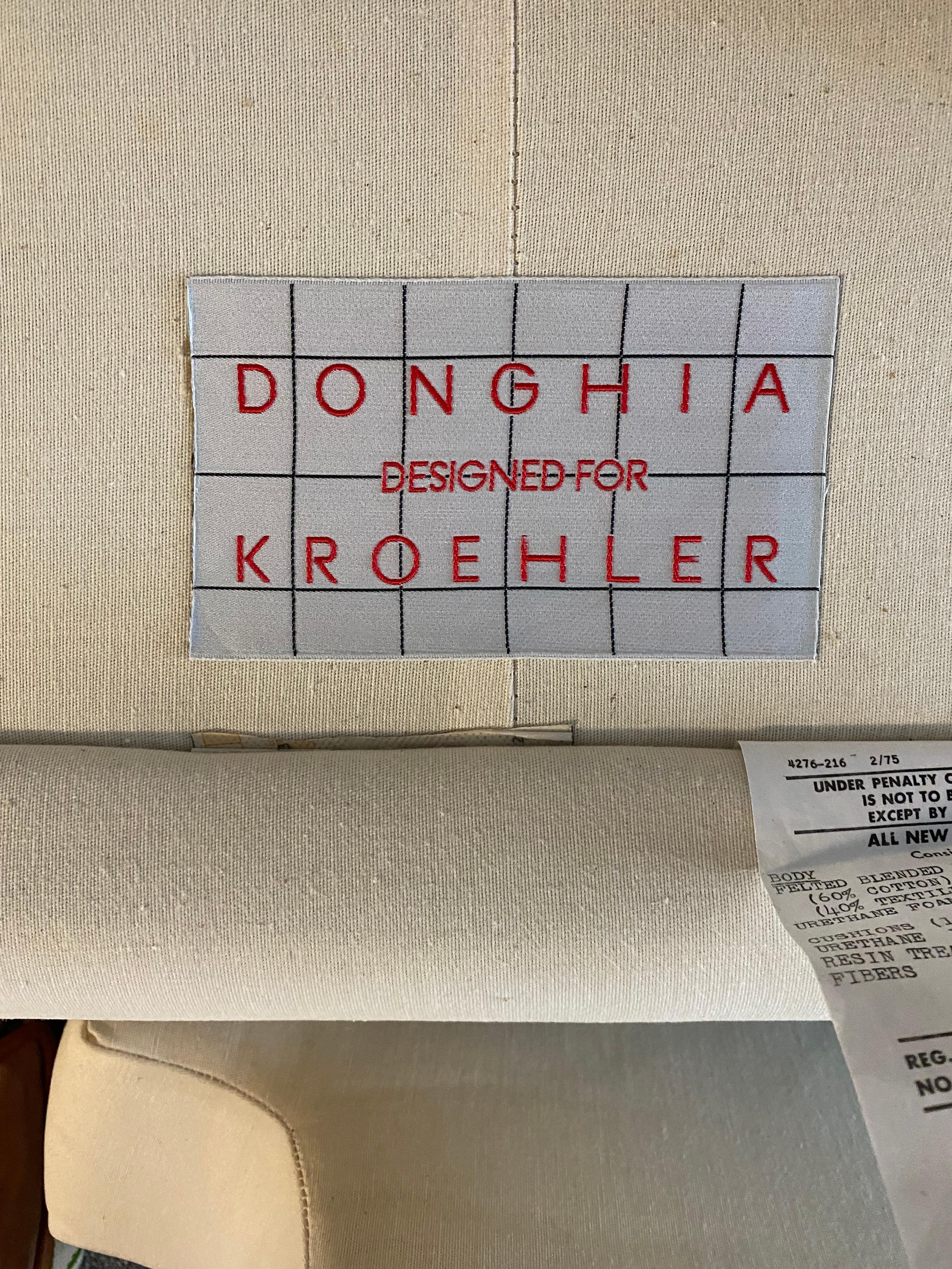 Mid Century Post Modern Lounge Chairs by Donghia for Kroehler After Parsons For Sale 7