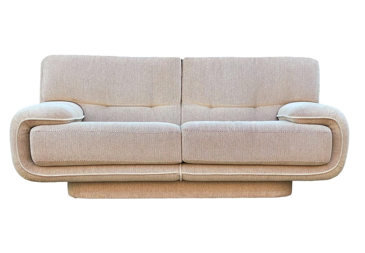American Mid-Century Post Modern Loveseat or Sofa Produced by Preview Furniture For Sale