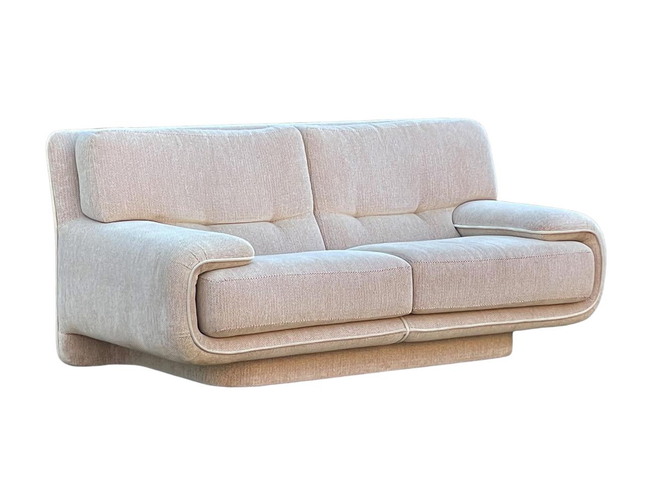 Late 20th Century Mid-Century Post Modern Loveseat or Sofa Produced by Preview Furniture For Sale