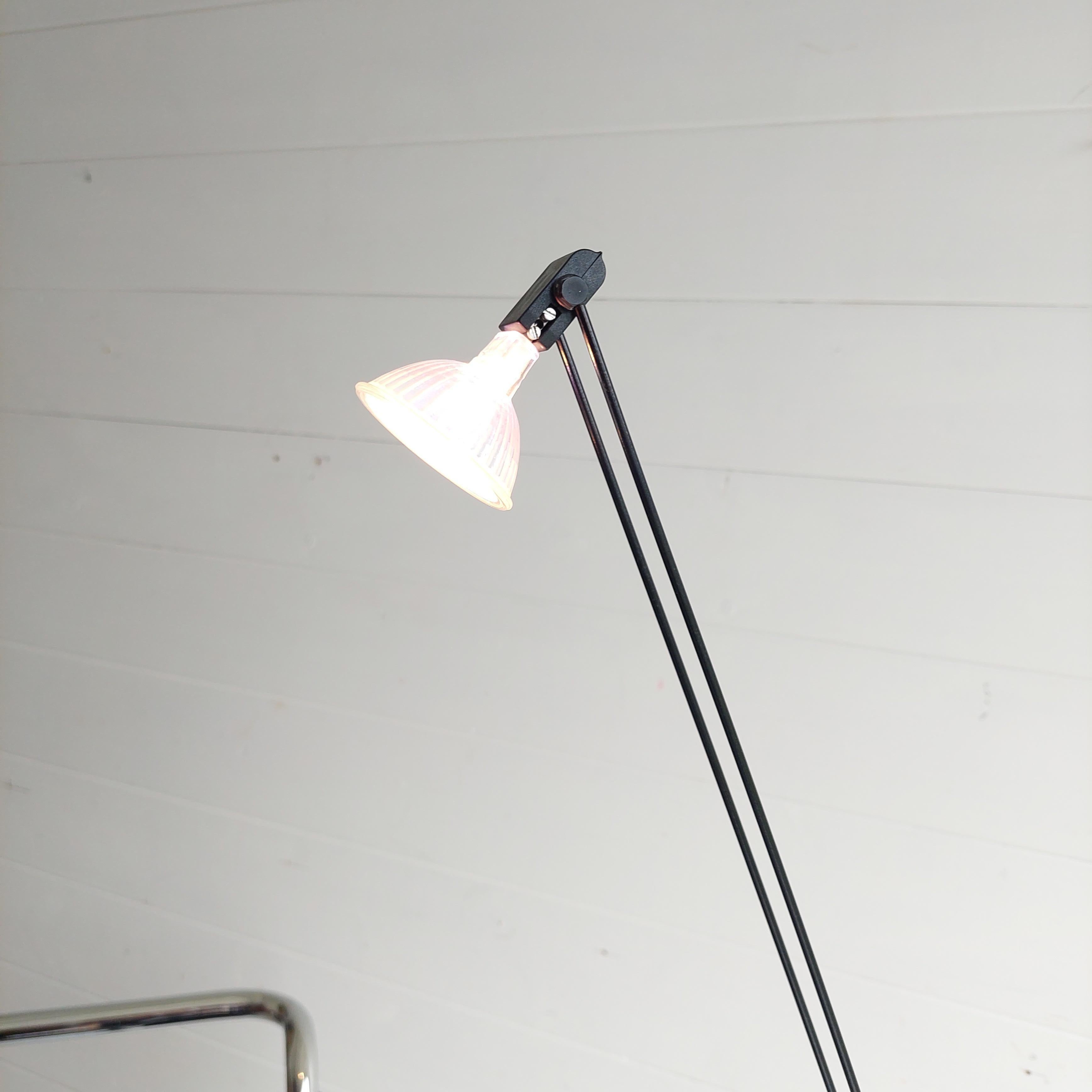 Mid Century Postmodern Ikea floor table lamp telescope halogen minimalist  80s 7
