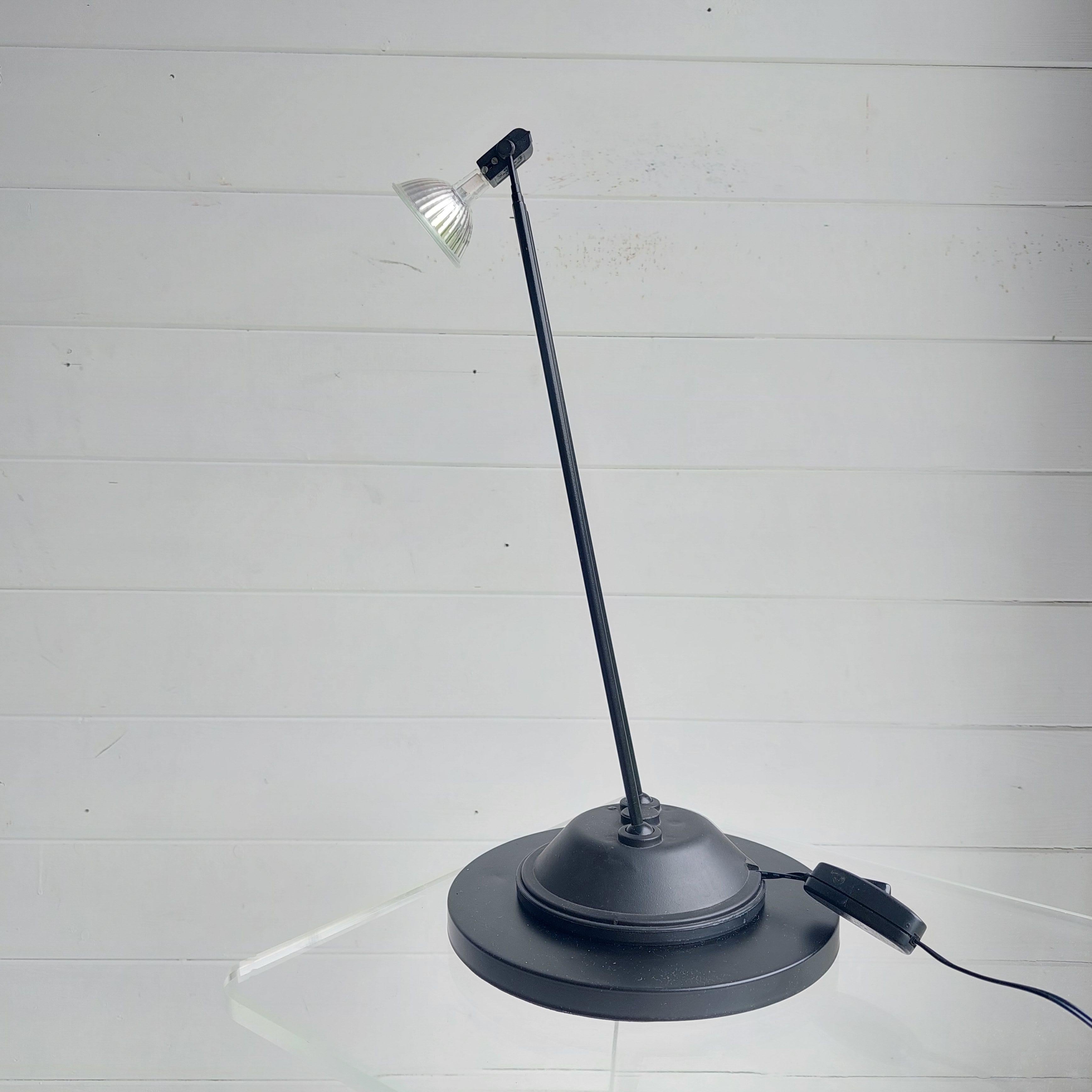 Mid Century Postmodern Ikea floor table lamp telescope halogen minimalist  80s 2