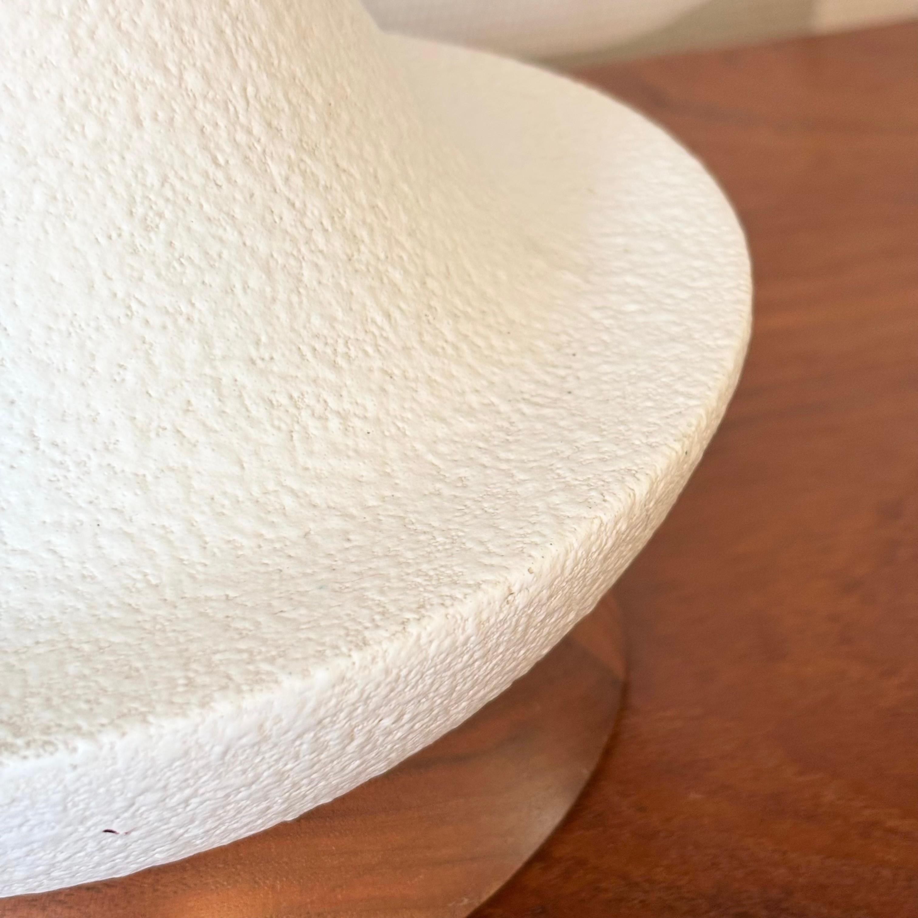 Mid Century Pottery and Wood Table Lamps - Set of 2 For Sale 6