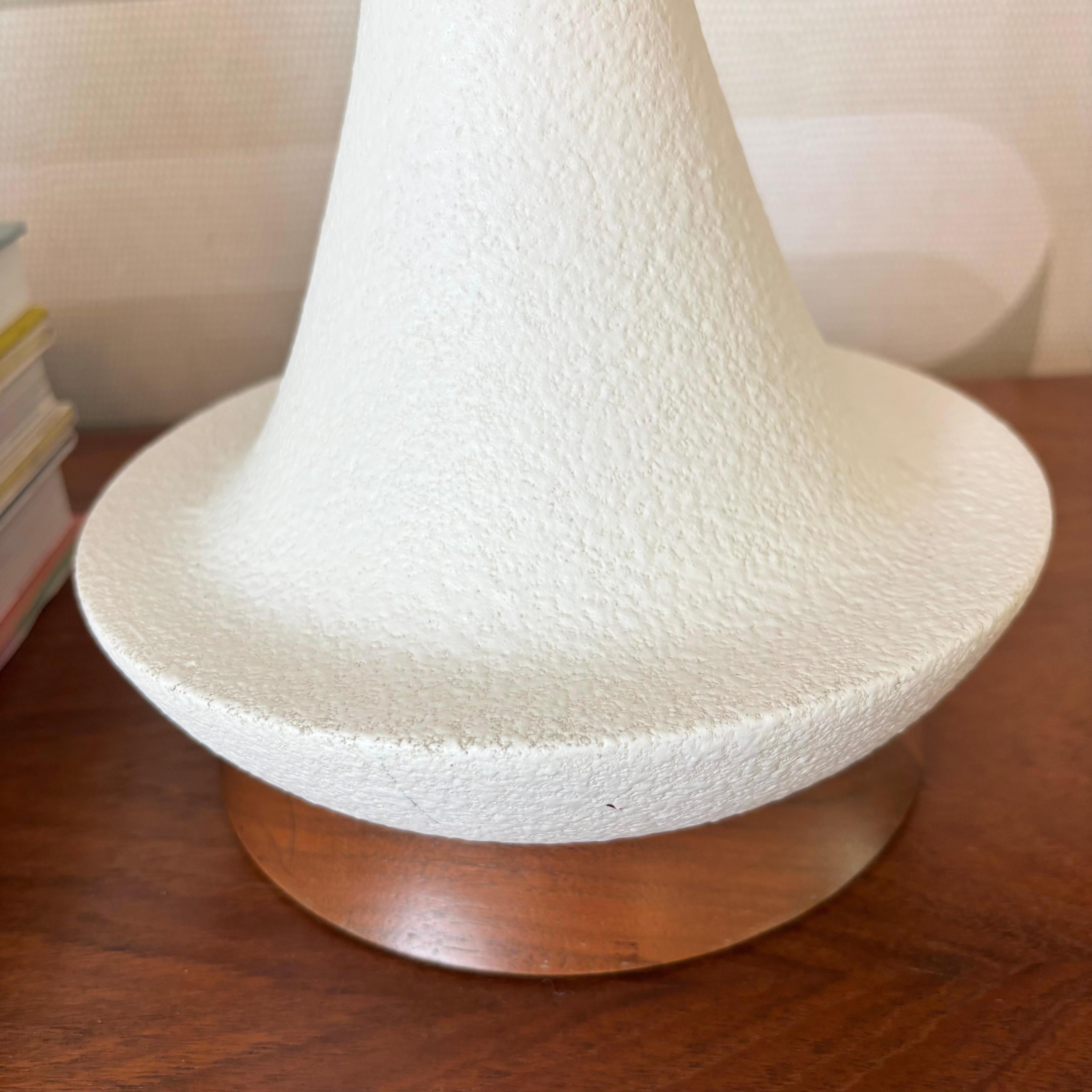 Mid Century Pottery and Wood Table Lamps - Set of 2 For Sale 2