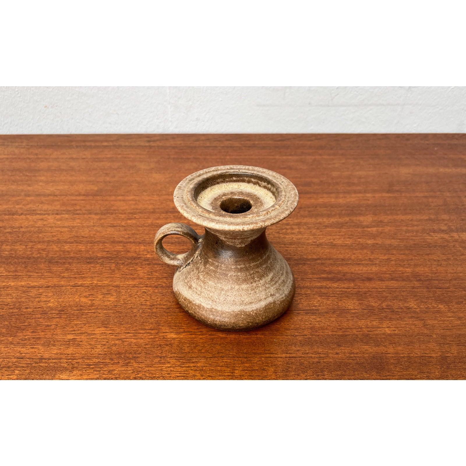 Mid-Century Pottery Candleholder from Steuler, WGP West German, 1960s For Sale 4