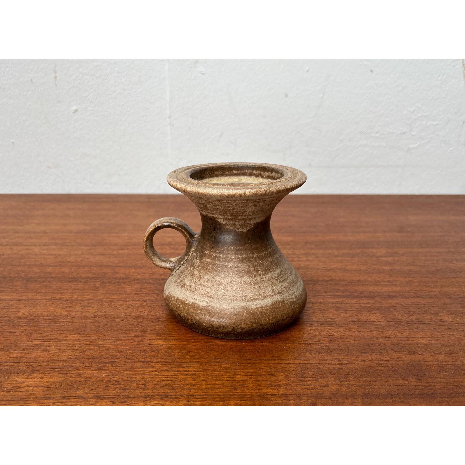 Mid-Century Pottery Candleholder from Steuler, WGP West German, 1960s For Sale 5