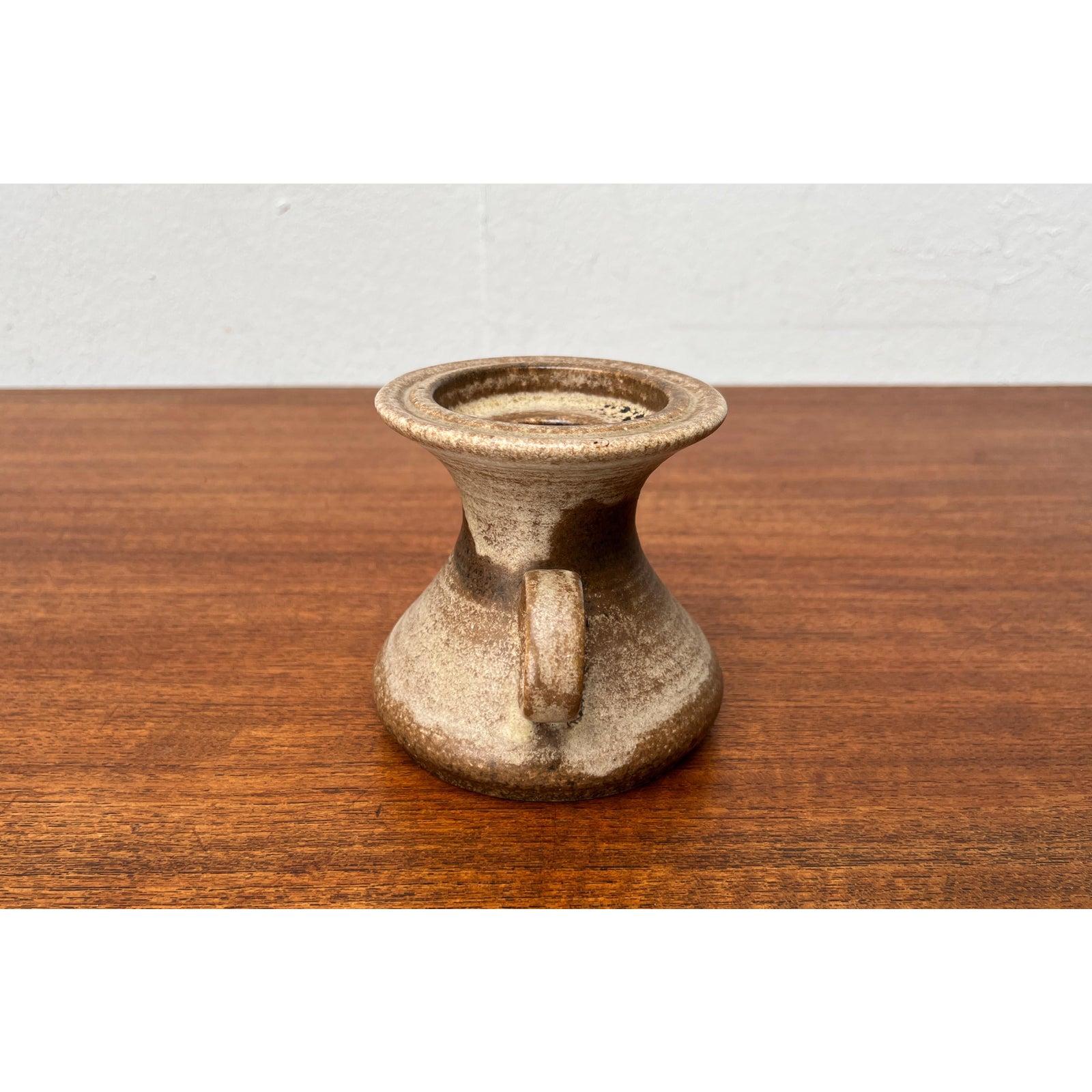 Mid-Century Pottery Candleholder from Steuler, WGP West German, 1960s For Sale 1