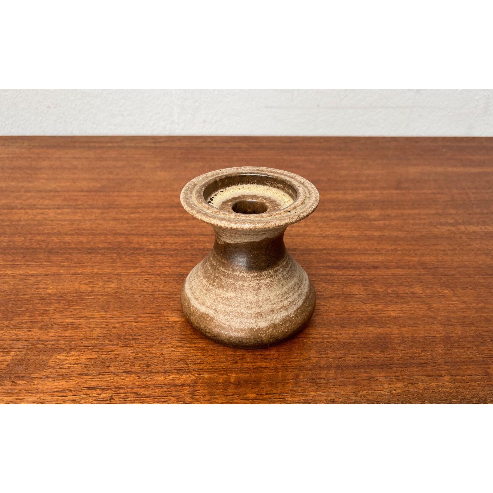 Mid-Century Pottery Candleholder from Steuler, WGP West German, 1960s For Sale 2