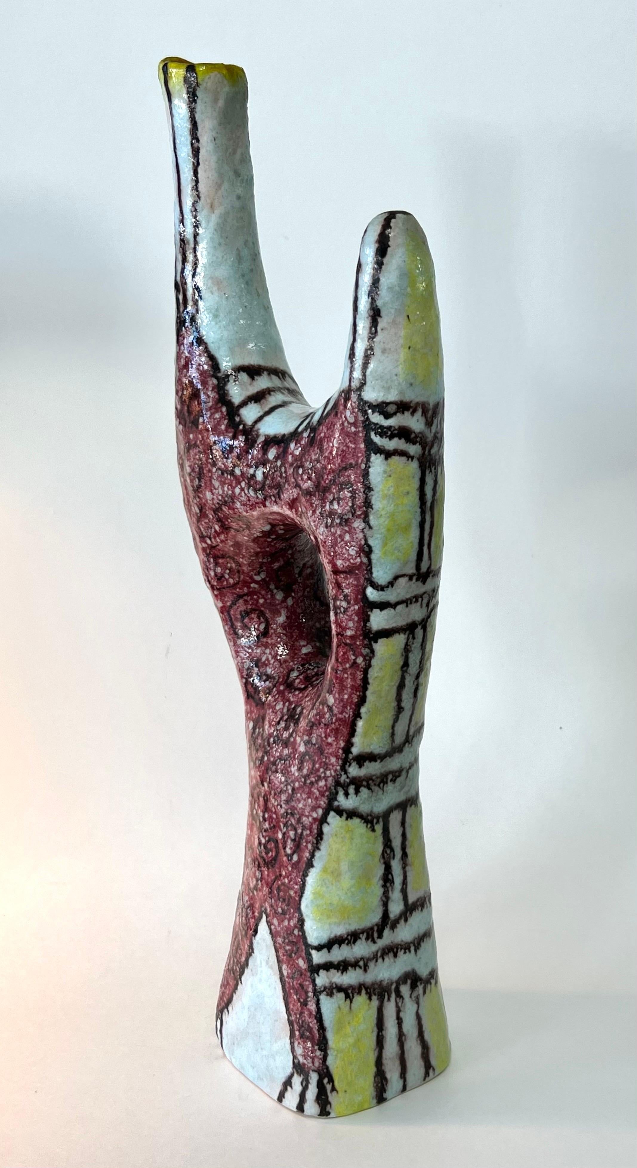 Bruno Brunetti Keramik-Skulptur-Vase aus der Mitte des Jahrhunderts von La Cava (Mitte des 20. Jahrhunderts) im Angebot