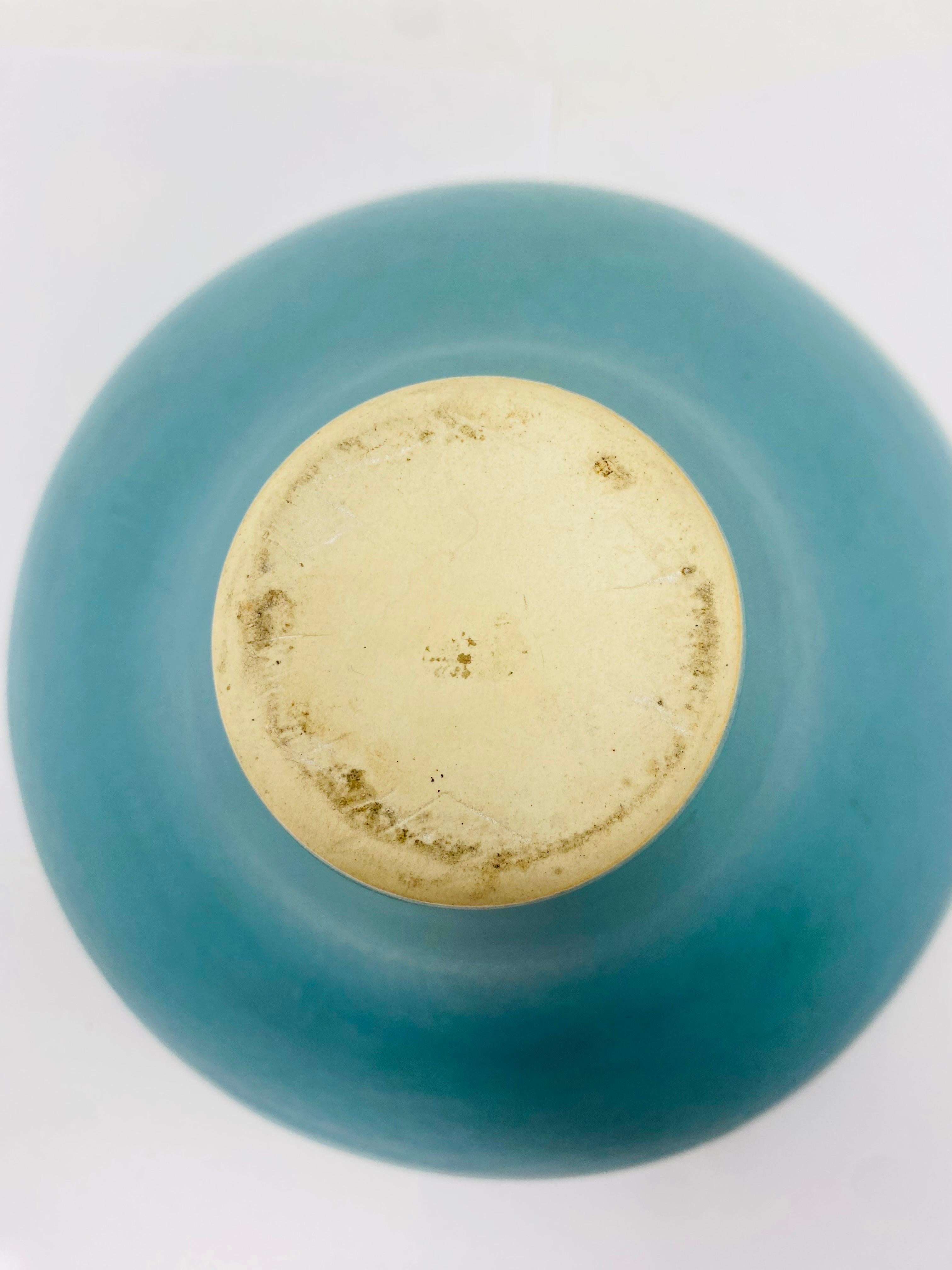 Fatto a mano Vaso da fiori Ikebana Suiban in ceramica della metà del secolo, firmato, Giappone in vendita