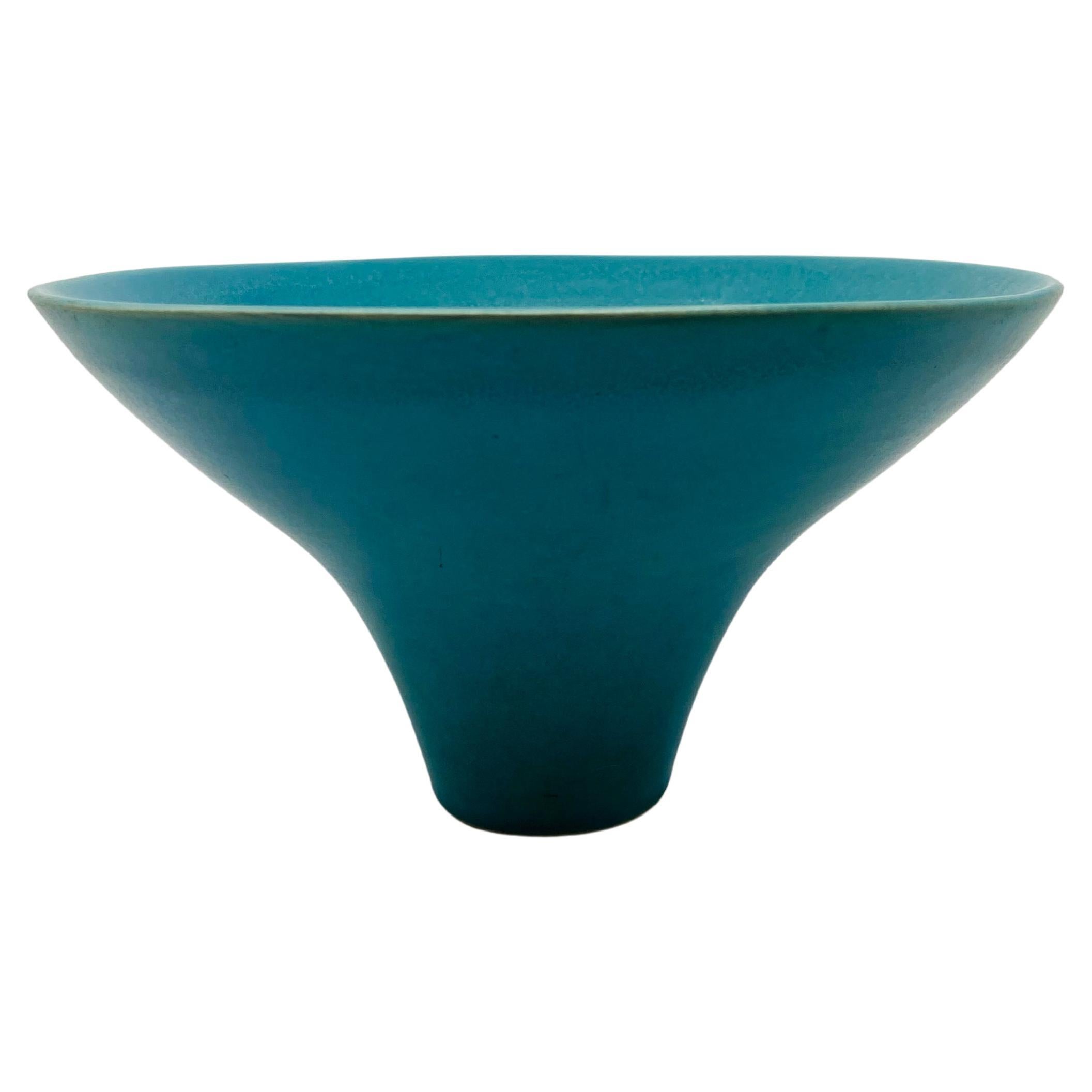 Vaso da fiori Ikebana Suiban in ceramica della metà del secolo, firmato, Giappone
