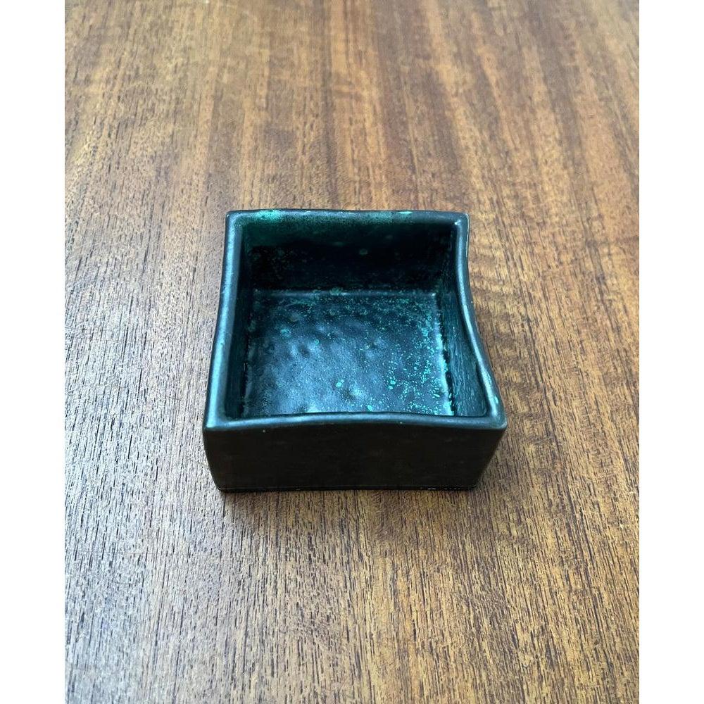 Brutalist Mid-Century Pottery Ikebana Vase from BKW Böttger Keramik Wandsbek, 1960s For Sale