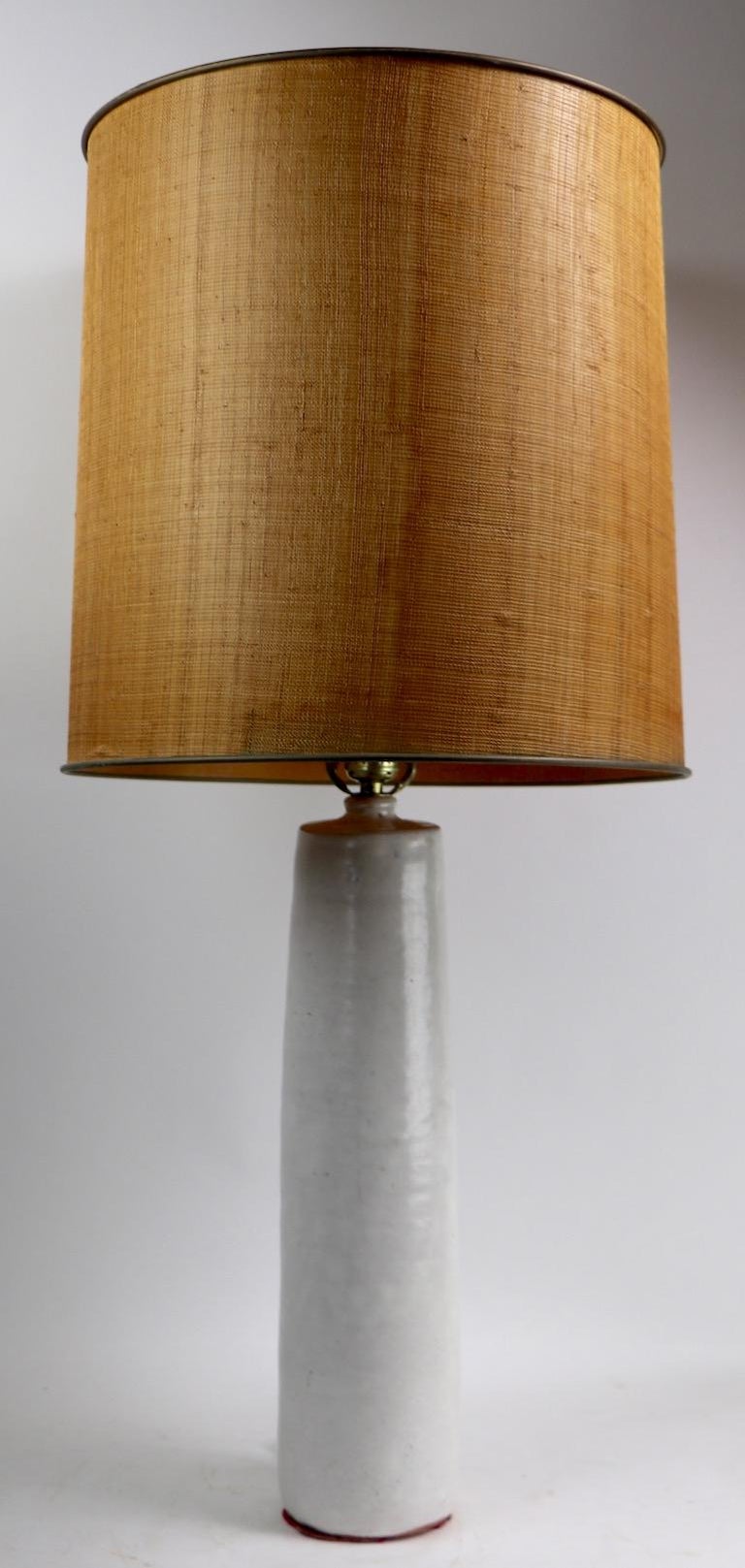 Mid Century Pottery Lamp by Cole Pottery North Carolina at 1stDibs