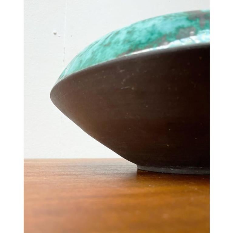 Mid-Century Pottery Large Bowl from BKW Böttger Keramik Wandsbek, Hamburg, 1960s For Sale 4