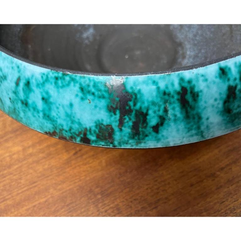 Mid-Century Pottery Large Bowl from BKW Böttger Keramik Wandsbek, Hamburg, 1960s For Sale 3