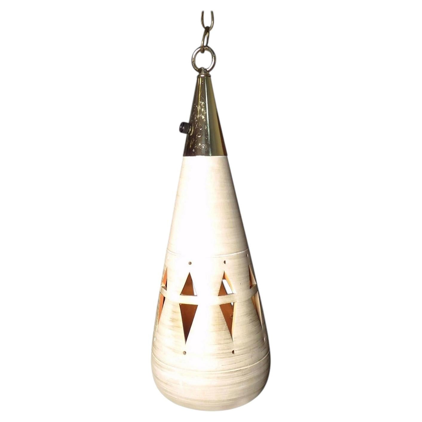 Mid-Century Pottery Pendant