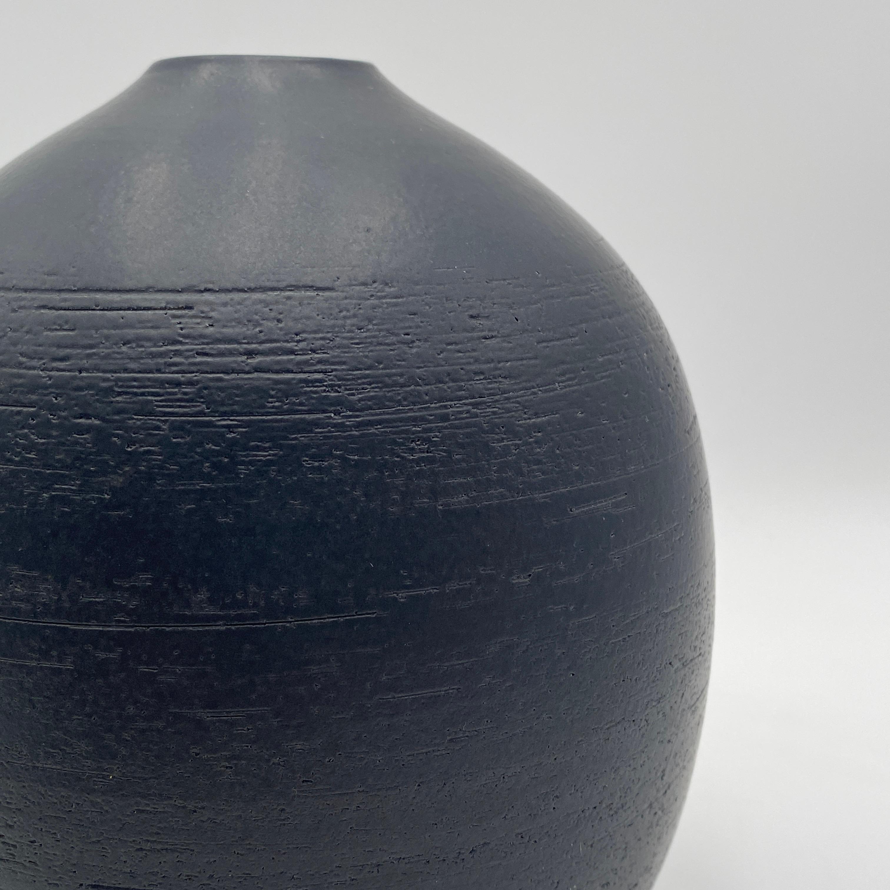 American Mid Century Pottery Vase Signed 20th Century For Sale