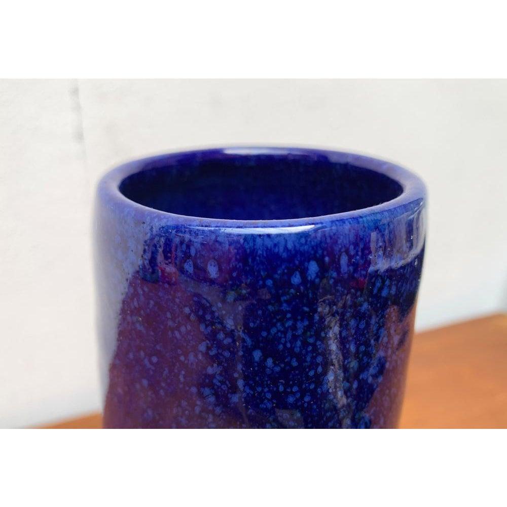Tedesco Vaso in ceramica di metà secolo con forma organica di BKW Böttger Keramik Wandsbek in vendita