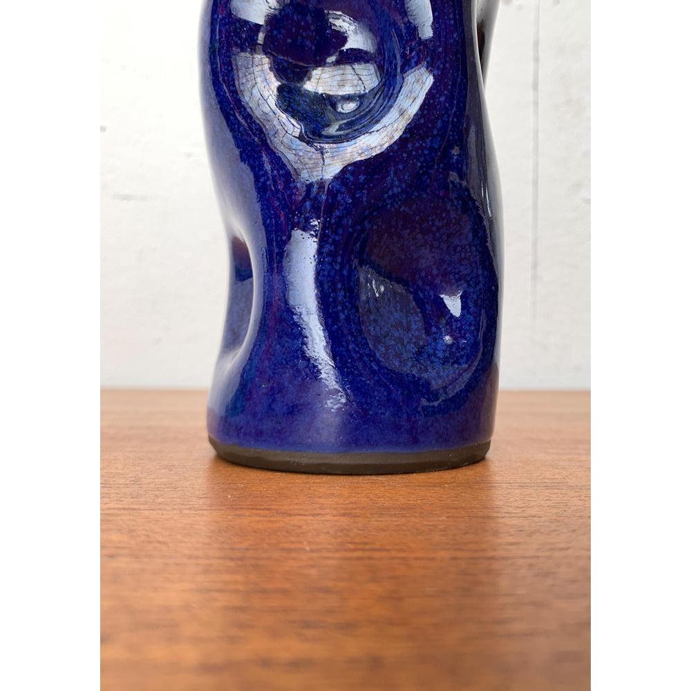 Vaso in ceramica di metà secolo con forma organica di BKW Böttger Keramik Wandsbek In condizioni ottime in vendita a Hamburg, DE