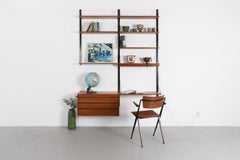 Mid-Century Poul Cadovius Royal System Wall Unit, Teak, Integrated Desk