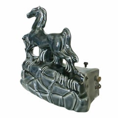 Mid-Century Prancing Horse Tv Lamp