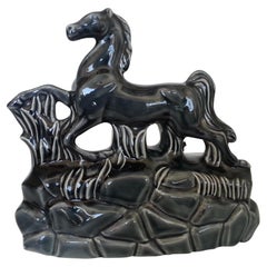 Mid-Century Prancing Horse Tv Lamp