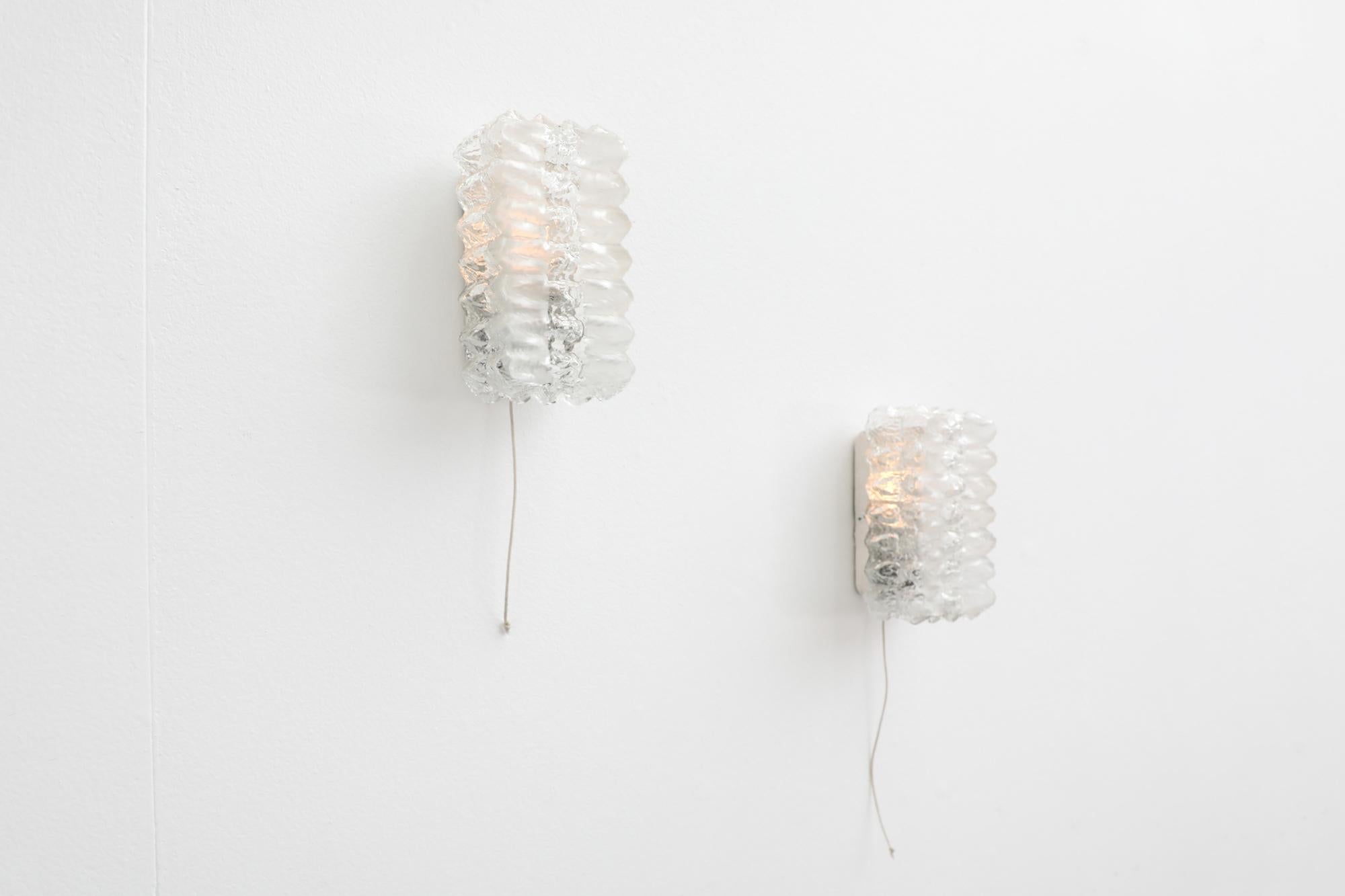 Painted Mid-Century Pressed Glass Bowtie Sconce