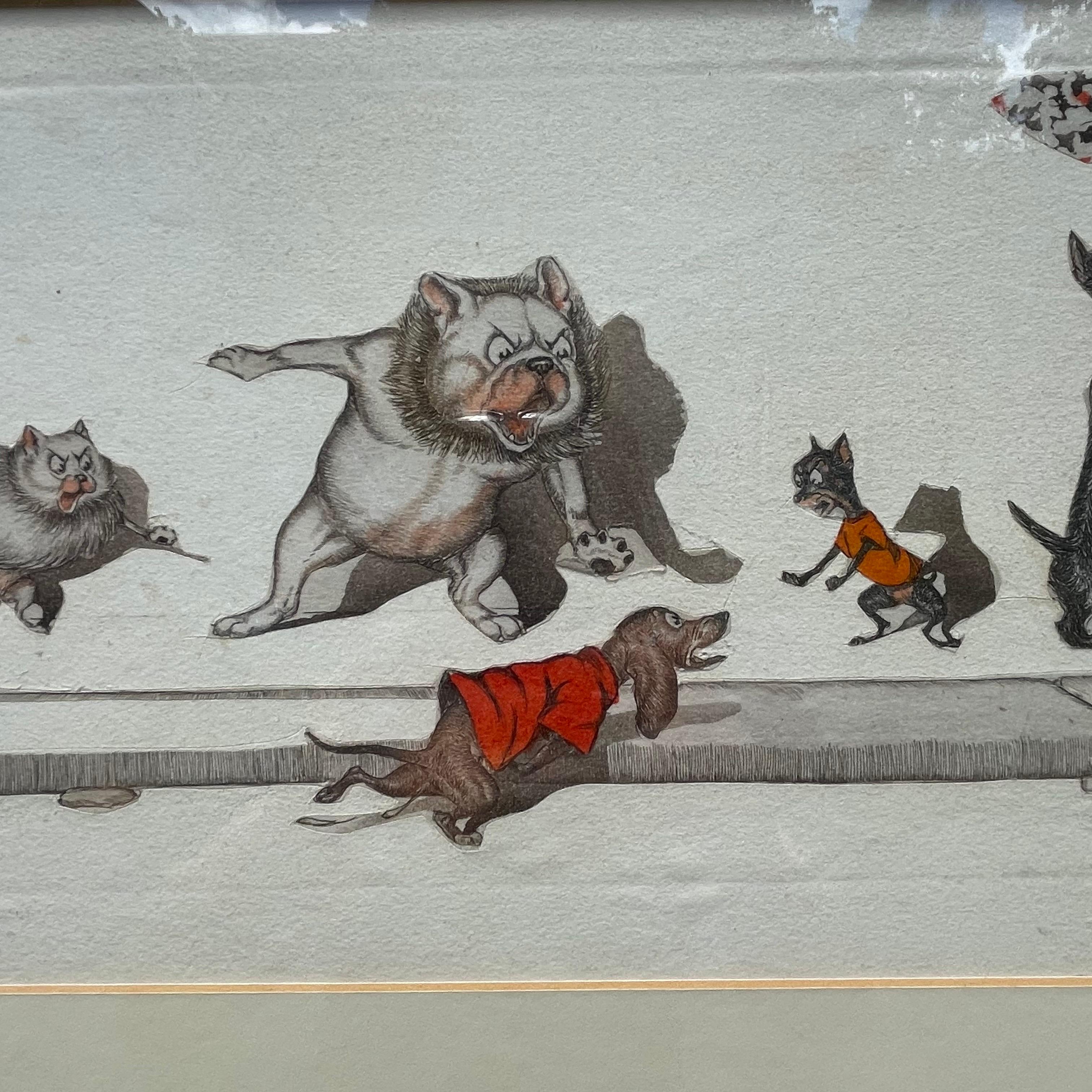 Gravure du milieu du siècle intitulée 