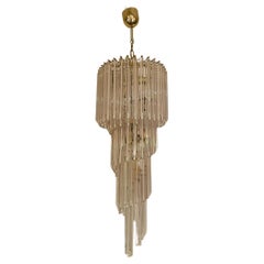 Mid Century Prism Chandelier by Paolo Venini, 1970s Mid Century Prism Chandelier by Paolo Venini, 1970s